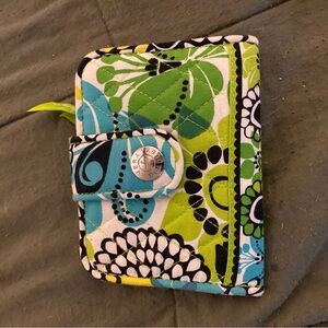 Vera Bradley Green and Blue Patterned Wallet